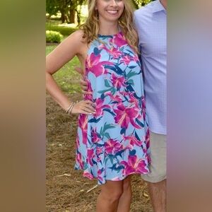 Mumu Floral Halter Dress